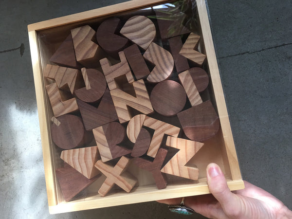 Wooden Alphabet Set